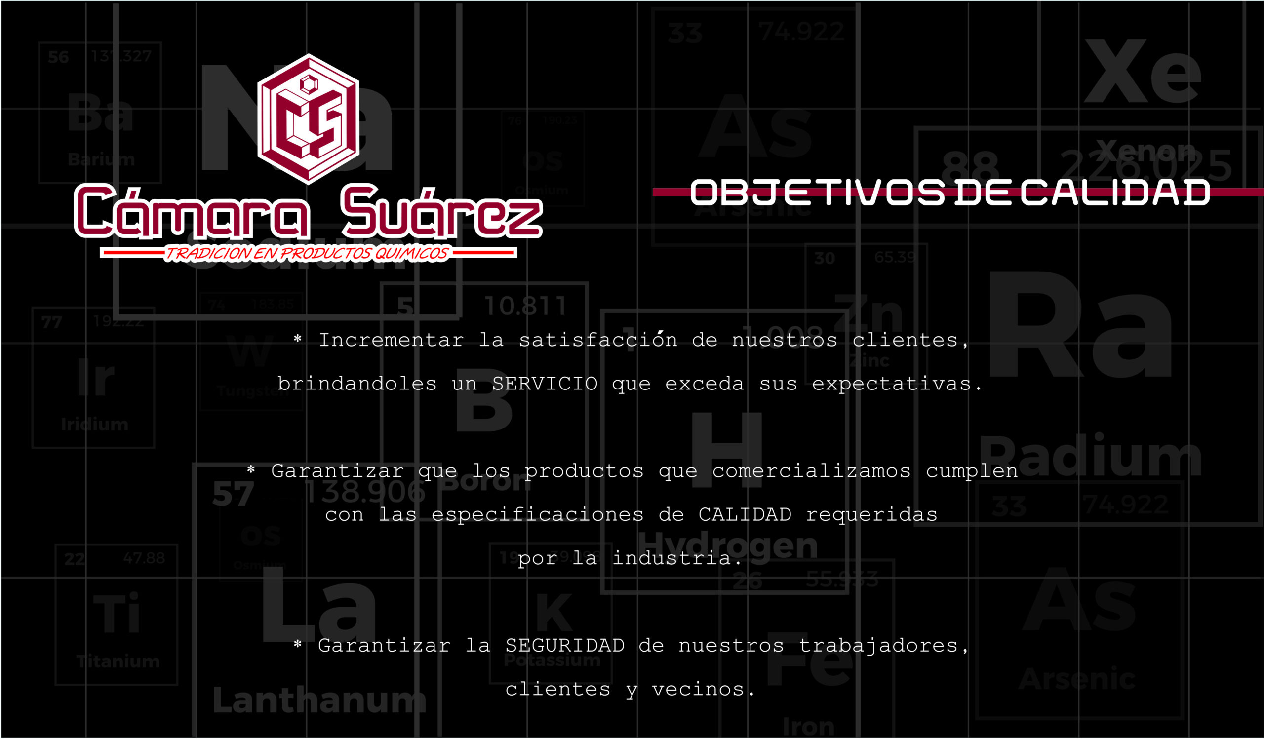 Objetivos de calidad